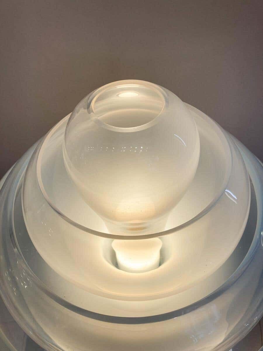 Lotus Table Lamp By Carlo Nason For Mazegga, Murano Glass, Italy, 1960s photo Lighting