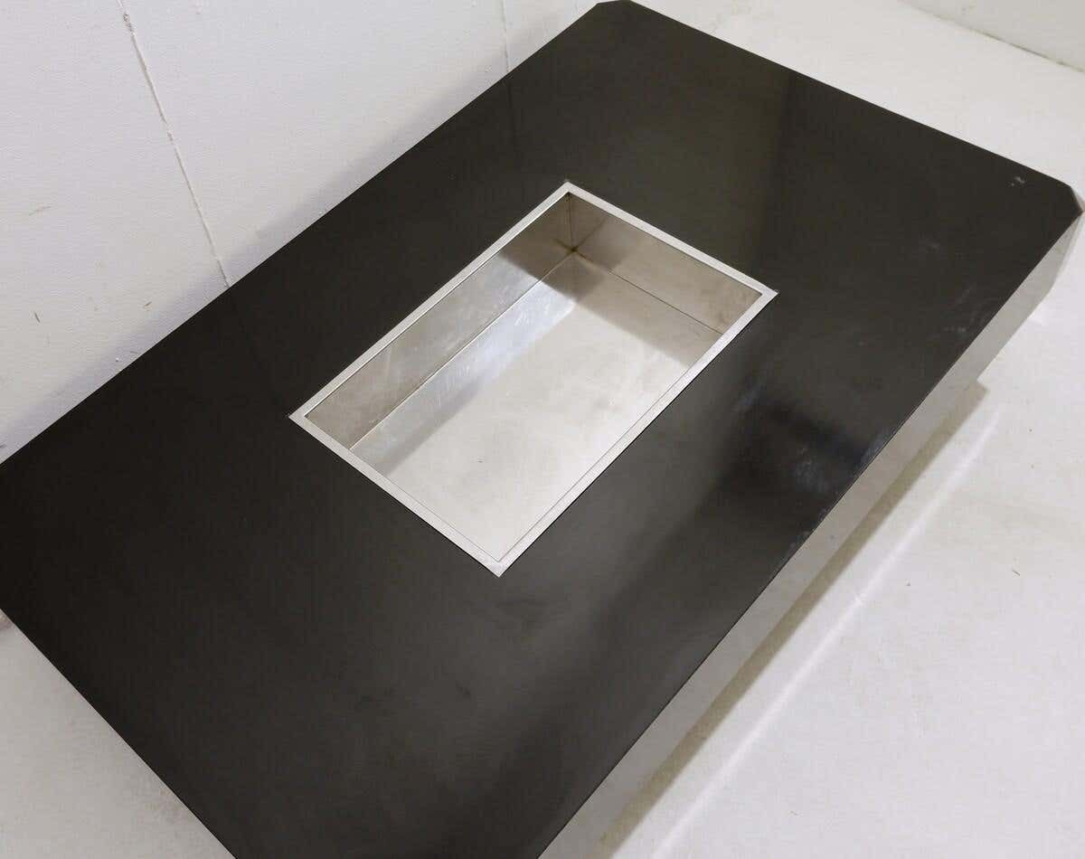 Mid Century Modern "Alveo" Coffee Table By Willy Rizzo For Mario Sabot, 1970s photo for sale