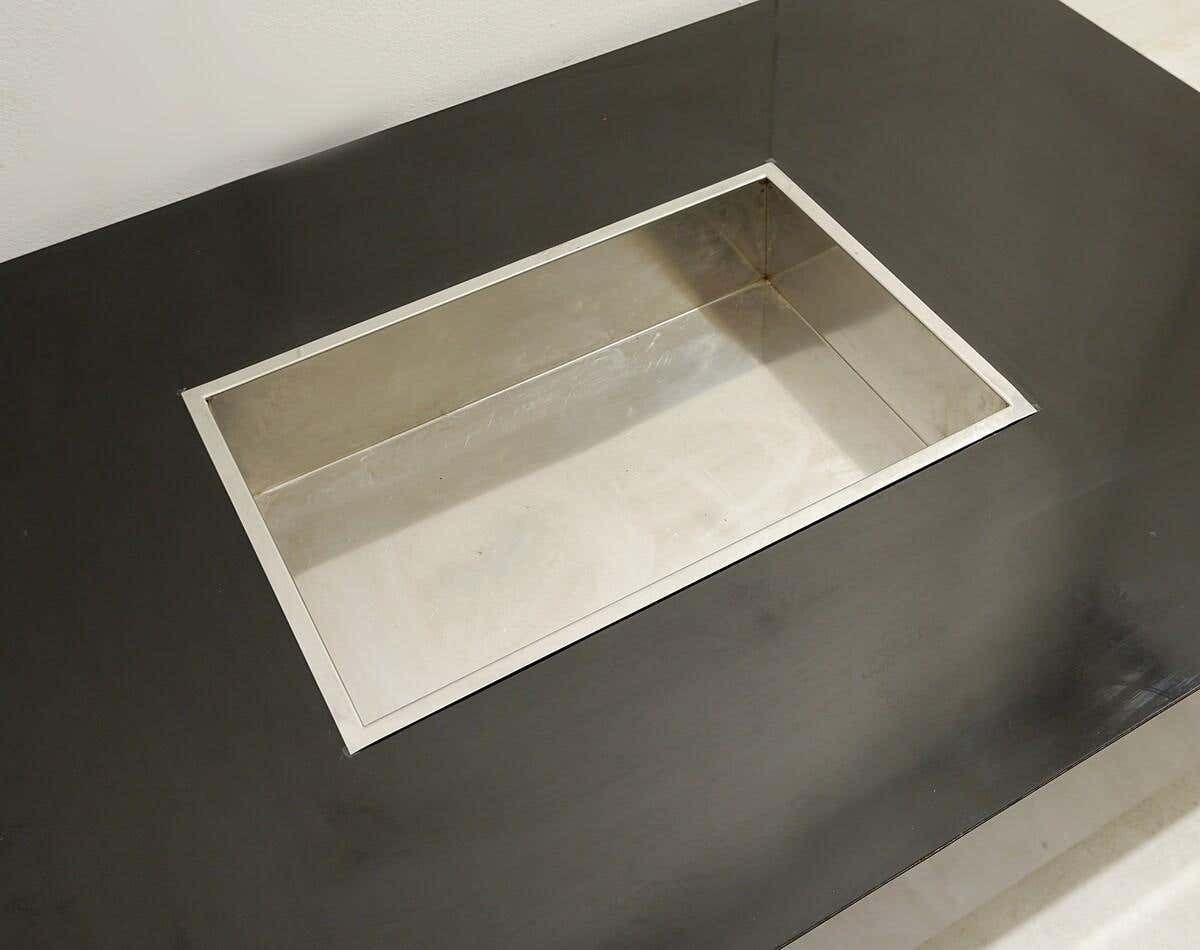 Mid Century Modern "Alveo" Coffee Table By Willy Rizzo For Mario Sabot, 1970s photo Furniture