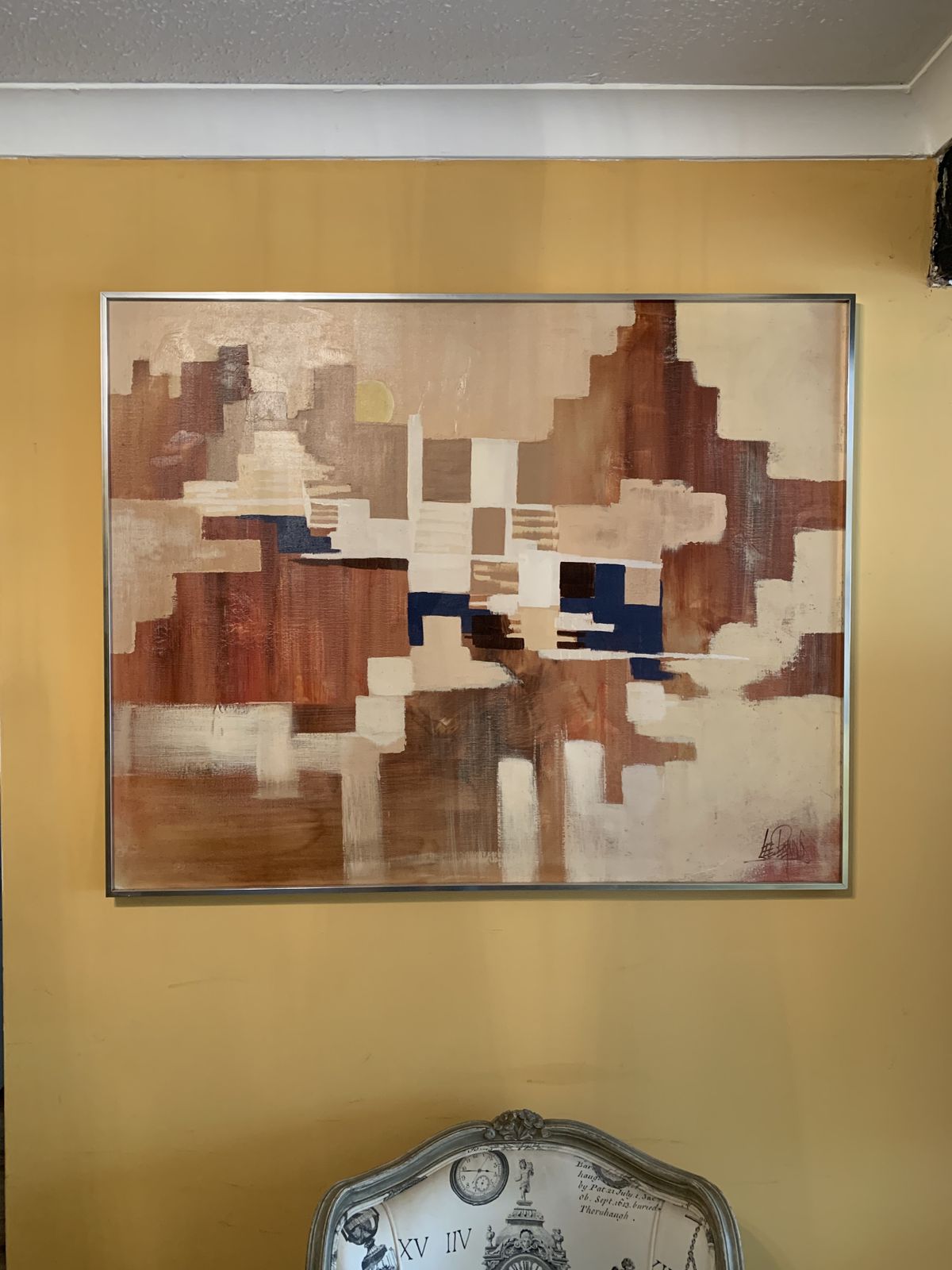 A Large Oil On Canvas ,Painted And Signed By Lee Reynolds ,Circa 1960s photo furniture