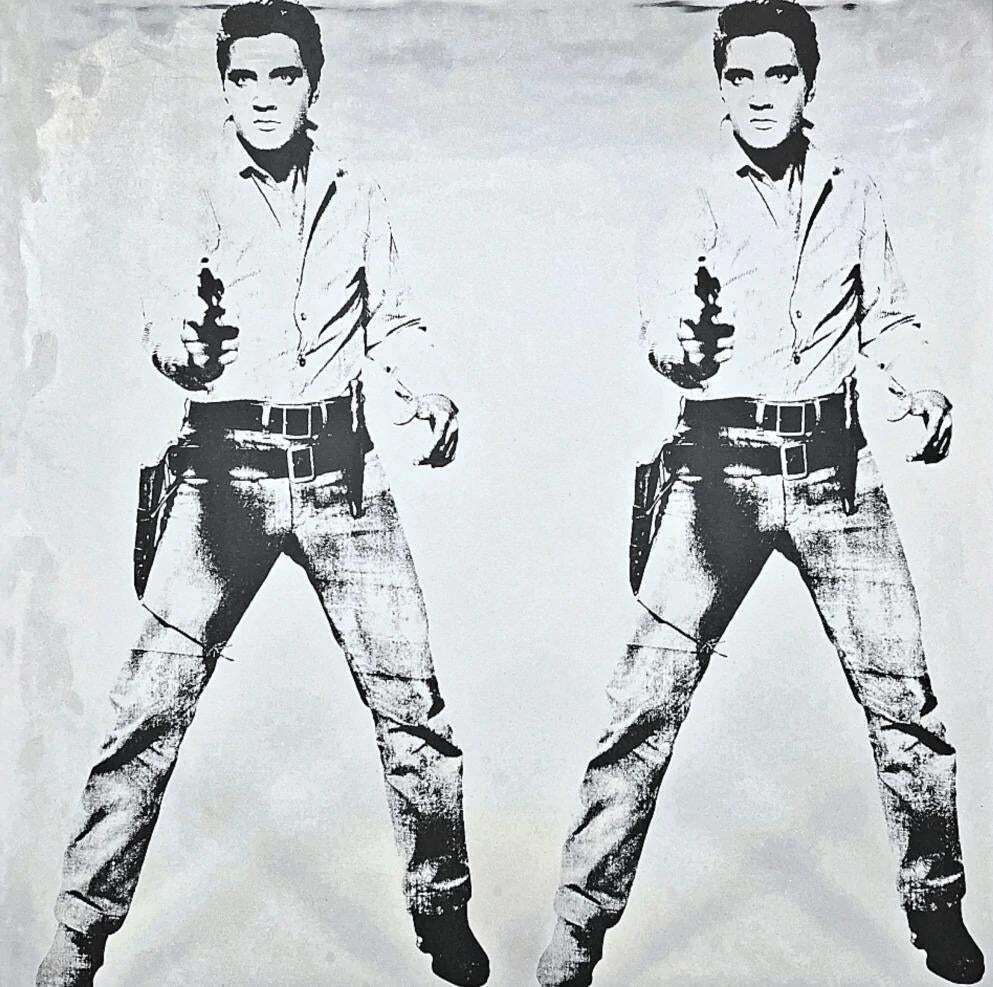 After Andy Warhol, Double Elvis Presley, 1980s, Lithograph photo for sale