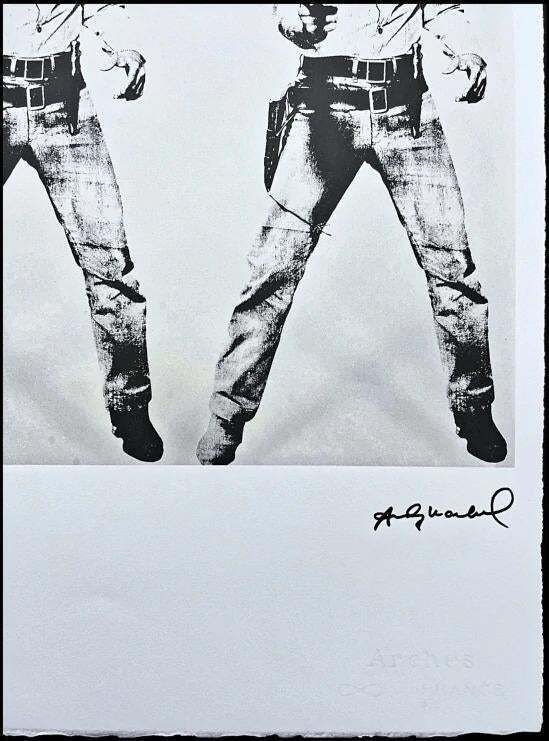 After Andy Warhol, Double Elvis Presley, 1980s, Lithograph photo Art