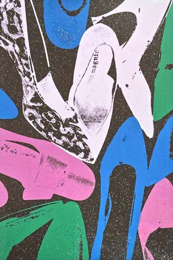 After Andy Warhol, Diamont Dust Shoes, 1980s, Lithograph photo Art