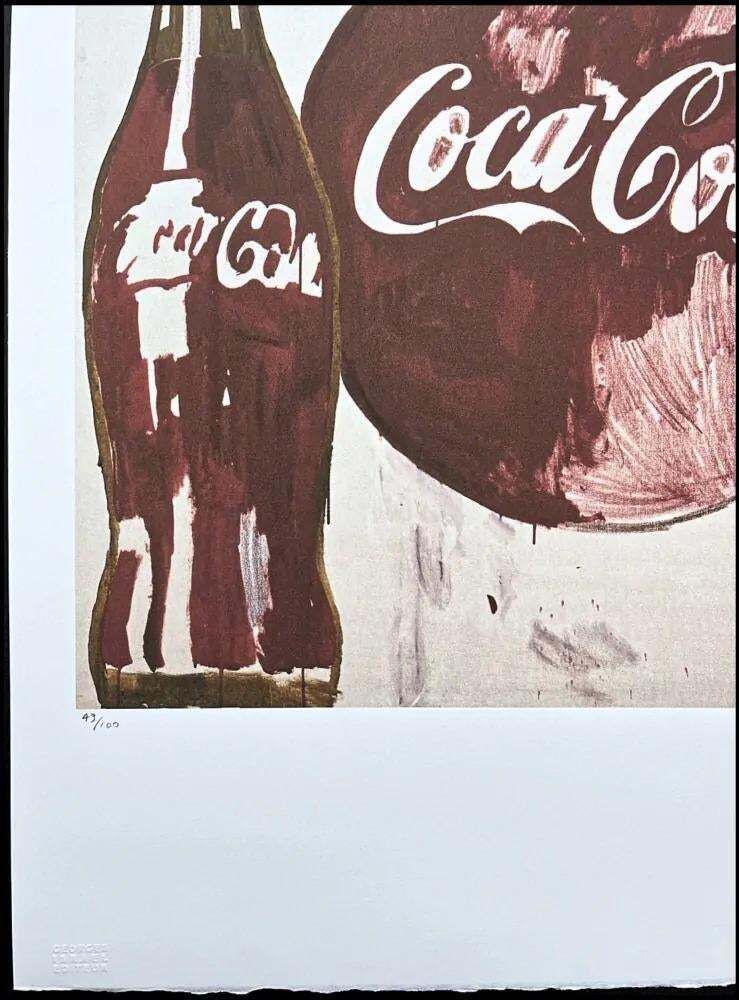 After Andy Warhol, Coca Cola Brown Retro, 1980s, Lithograph photo furniture