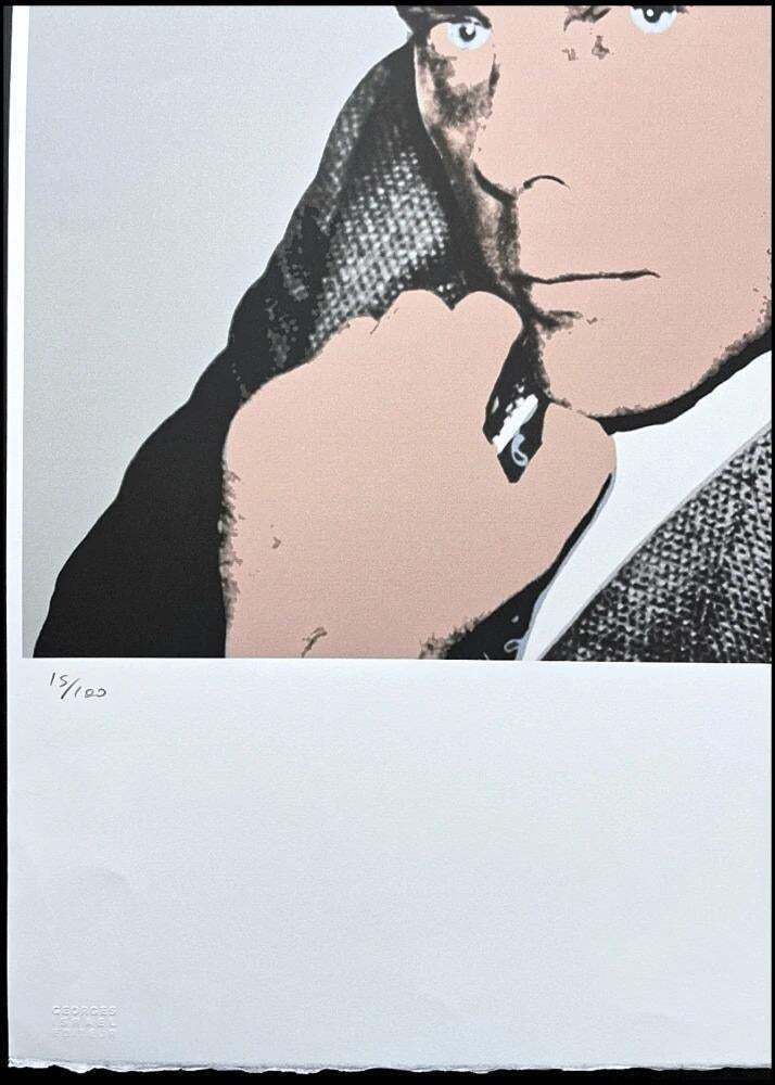 After Andy Warhol, Giorgio Armani From The Side, 1980s, Lithograph photo Art