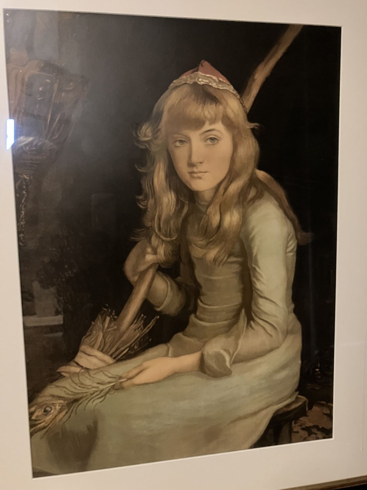 Magnificent Large Framed Cinderella Print Of Original By Sir John Everett Millais photo Art