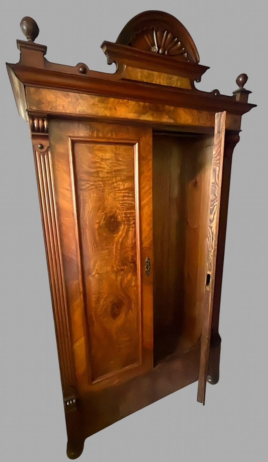 A Grunderzeit Walnut Veneered Wardrobe photo furniture