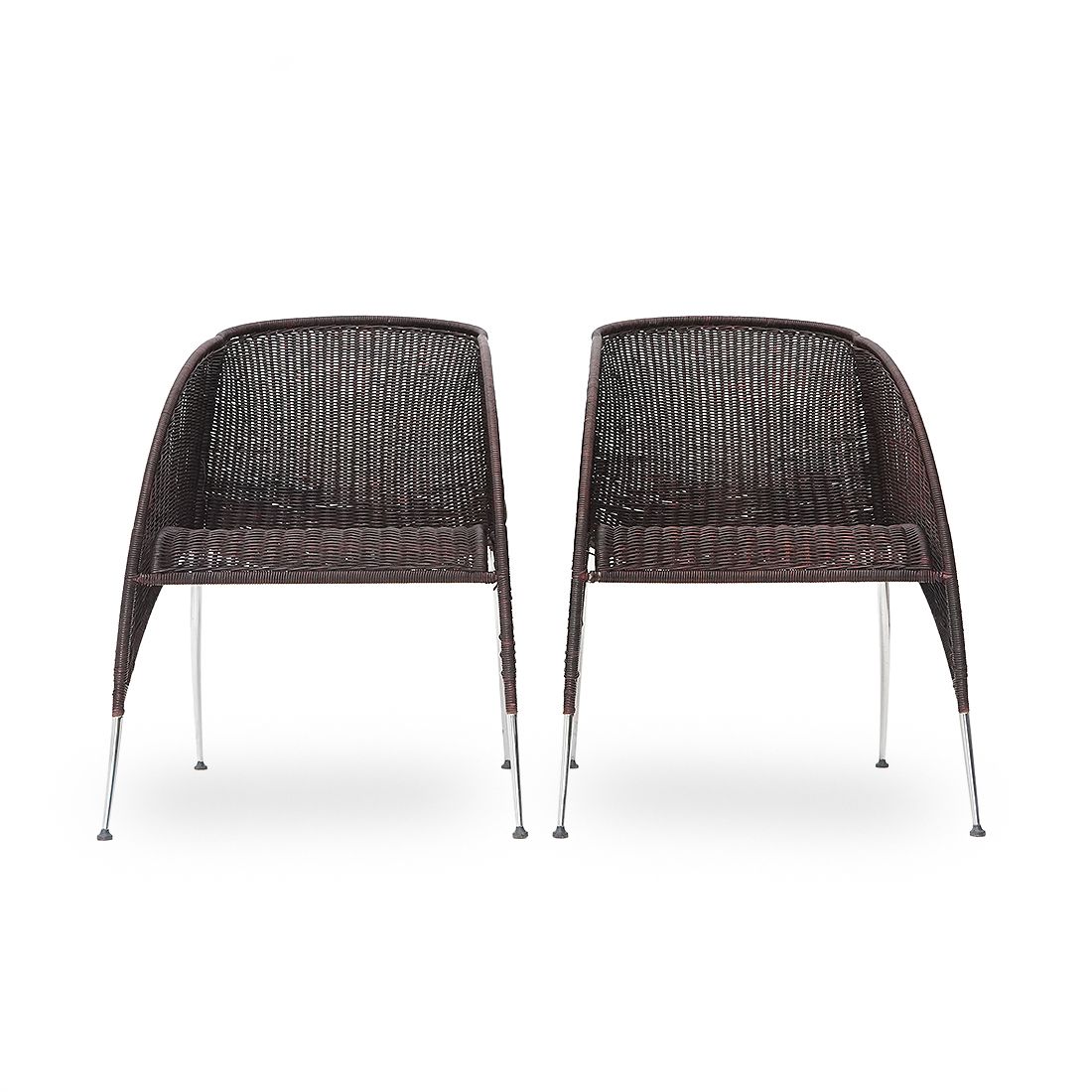 Pair Of “Woogie Chair” Armchairs By Joey Mancini For Bonacina, 1990s photo vinterior
