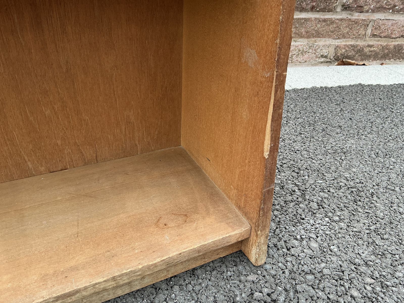 Pair Of Original Unrestored Open Waterfall Bookcases 1950's Schoolroom photo buy