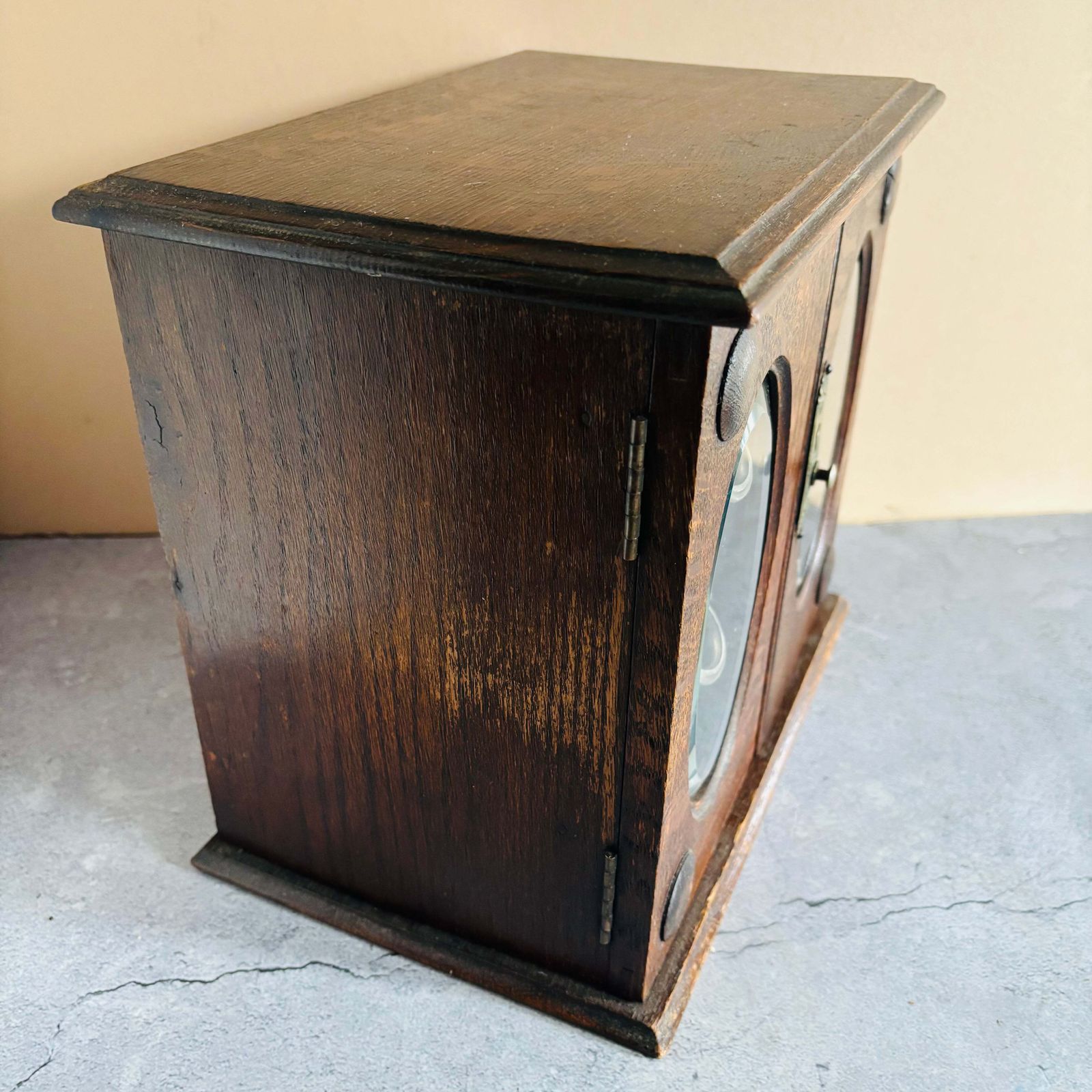 photo furniture Arts & Crafts Oak Smokers Display Cabinet