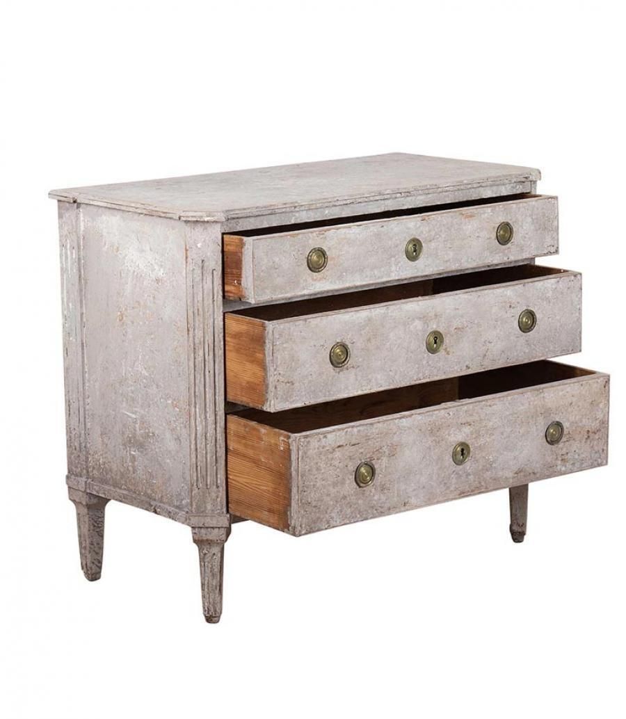 19th Century Danish Painted Chest Of Drawers photo for sale