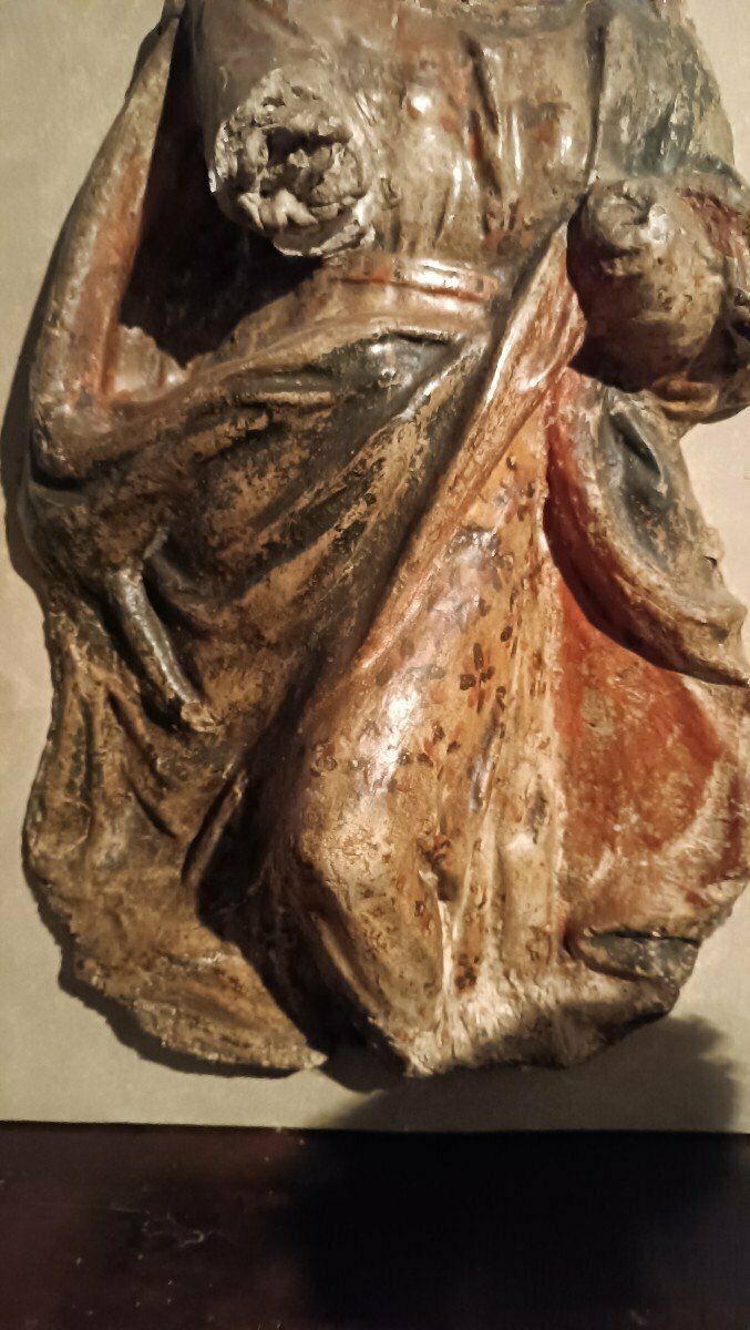 Madonna In Papier Mâché And Stucco 18th Century Italy photo vinterior
