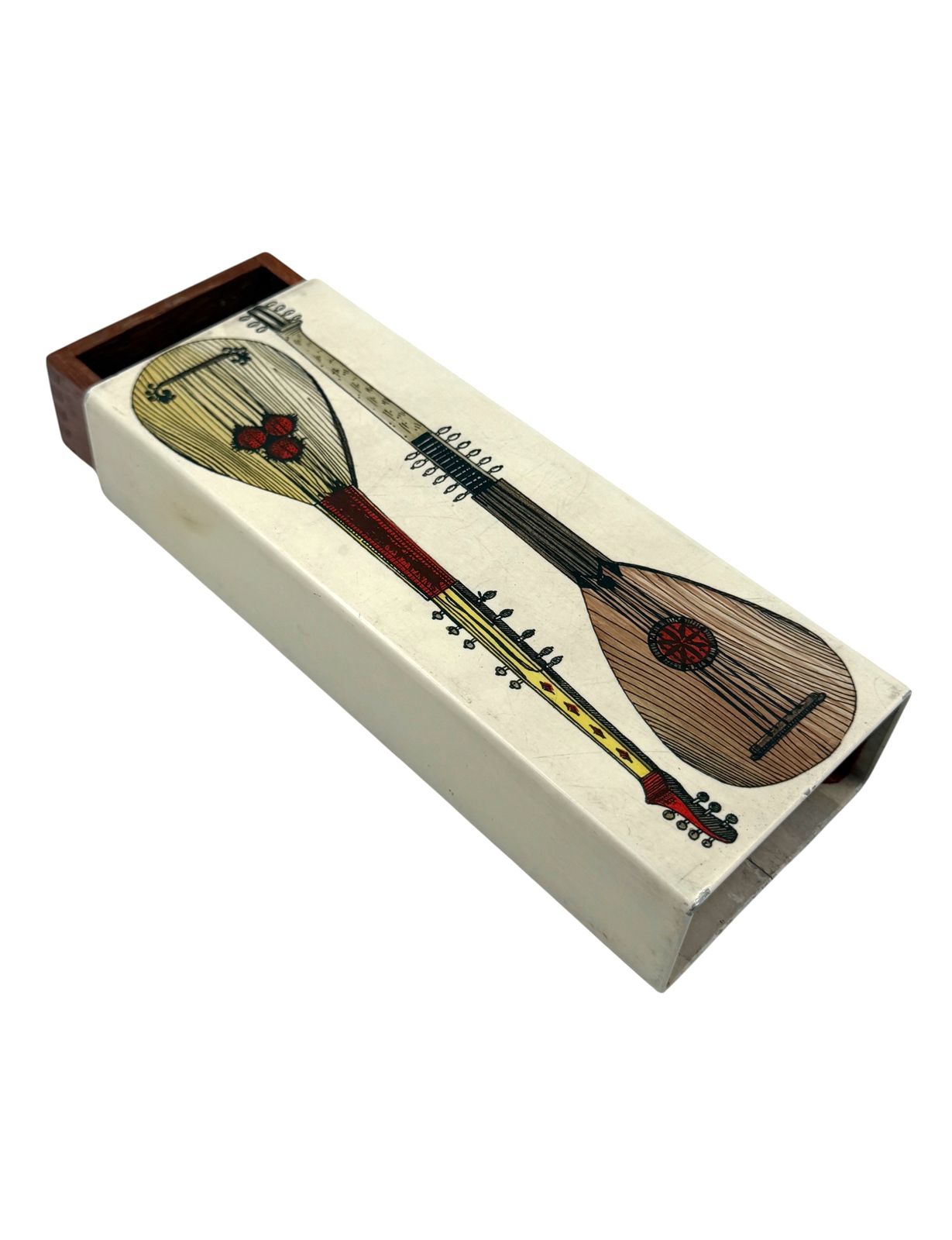 Piero Fornasetti, Mandolins Cigars Box, Milan Italy, Ca. 1960s photo buy