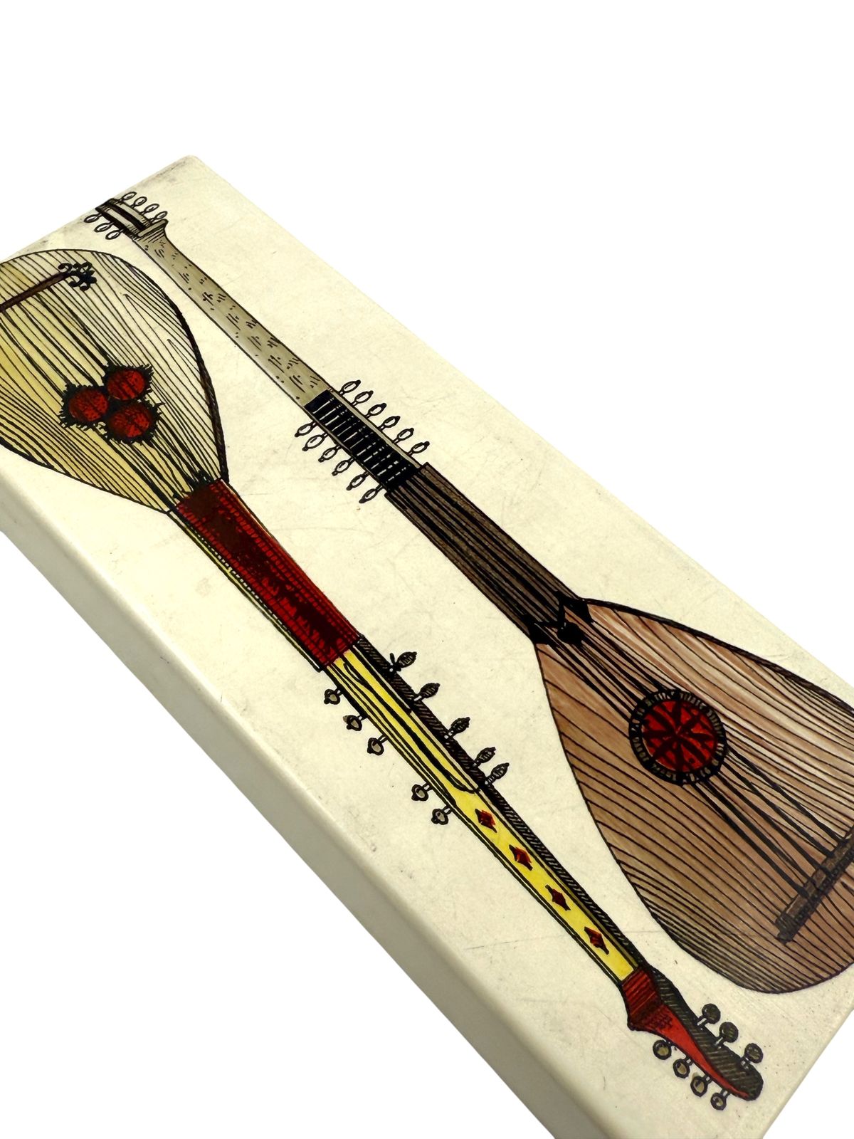 photo furniture Piero Fornasetti, Mandolins Cigars Box, Milan Italy, Ca. 1960s