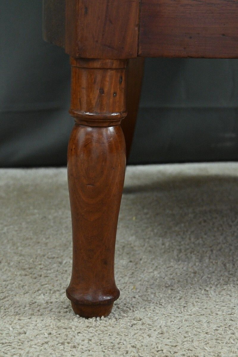 Mahogany Gondola Fireside Chair, Empire Style – 19th Century photo vintage
