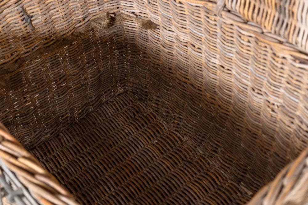 Vintage 1930's Wicker Laundry Basket photo vintage