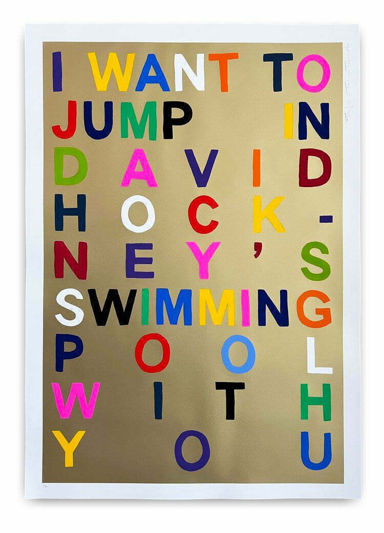 Benjamin Thomas Taylor, ‘I Want To Jump In David Hockney’s Swimming Pool With You’ (2023)