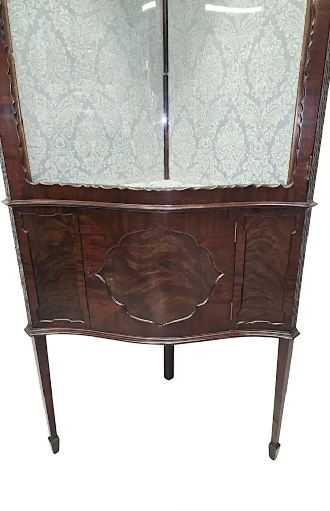 A Stunning Edwardian Chippendale Style Corner Cabinet photo 2170.0217000000002