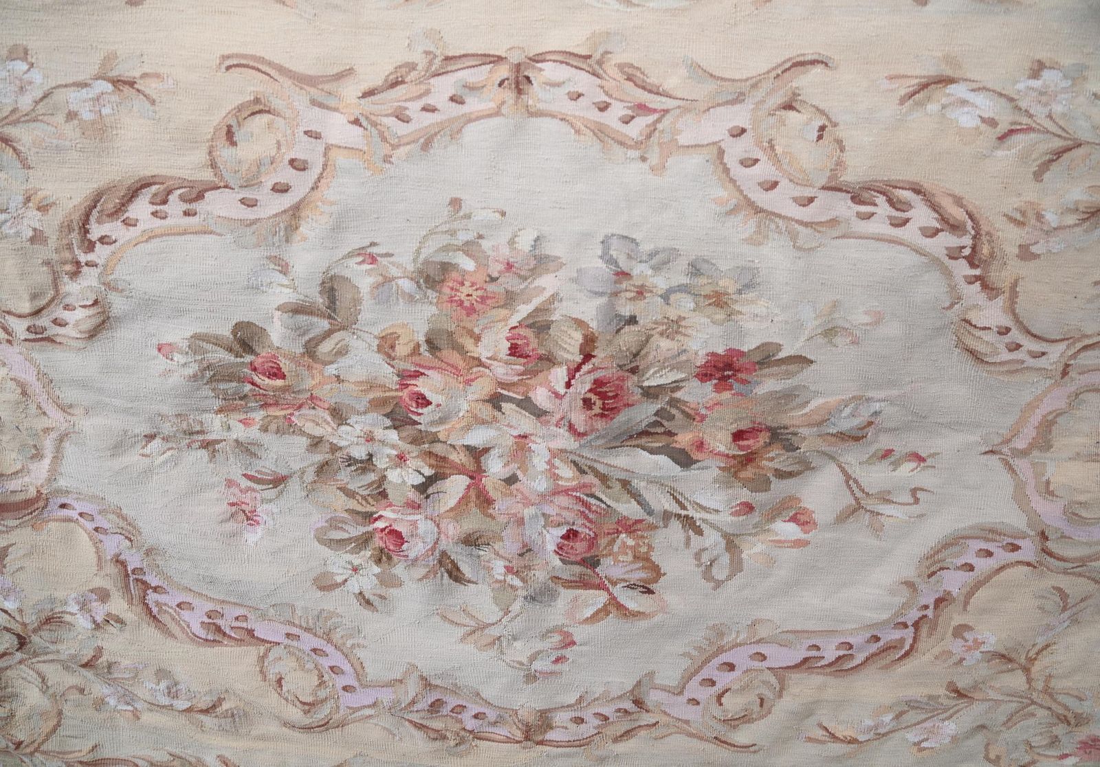 Large French Floral Tapestry Abusson 8 Ft 262 Cm photo for sale