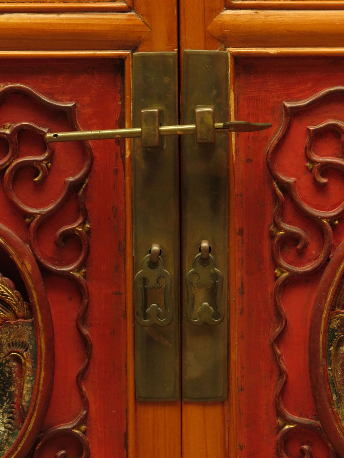 Chinese Wedding Cabinet With Ornate Carvings photo Furniture