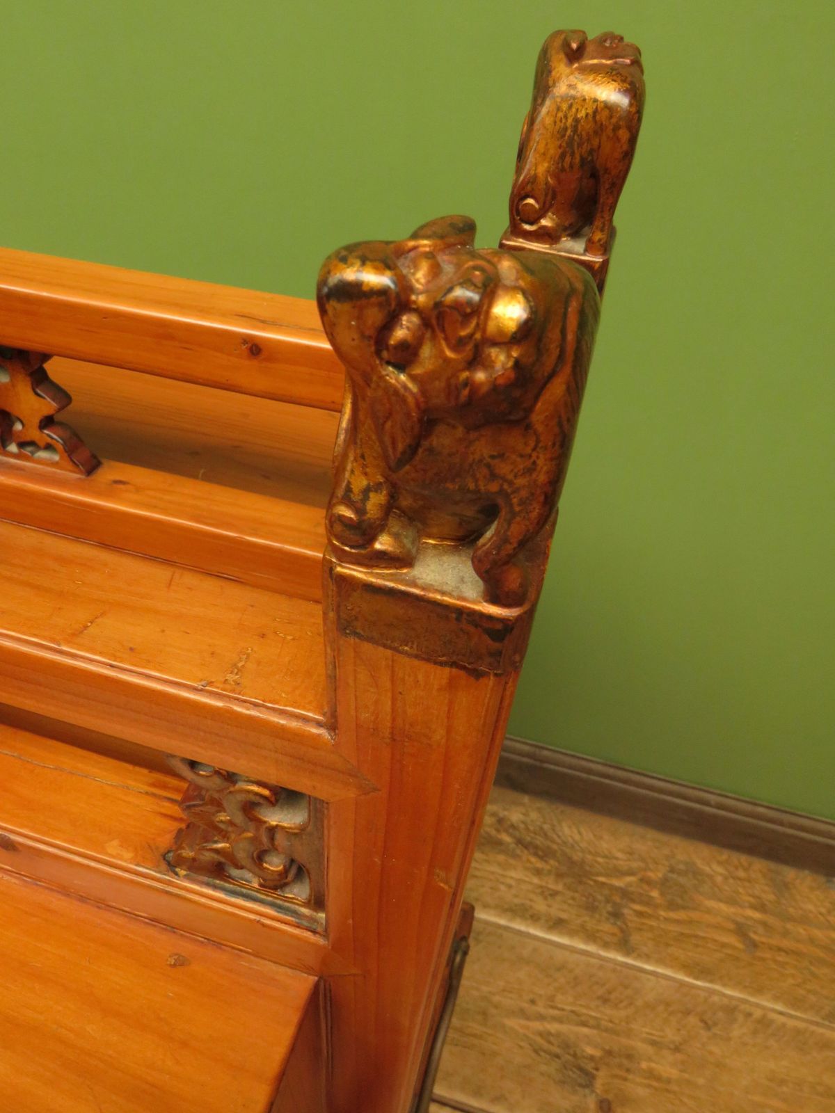 Chinese Wedding Cabinet With Ornate Carvings photo vinterior