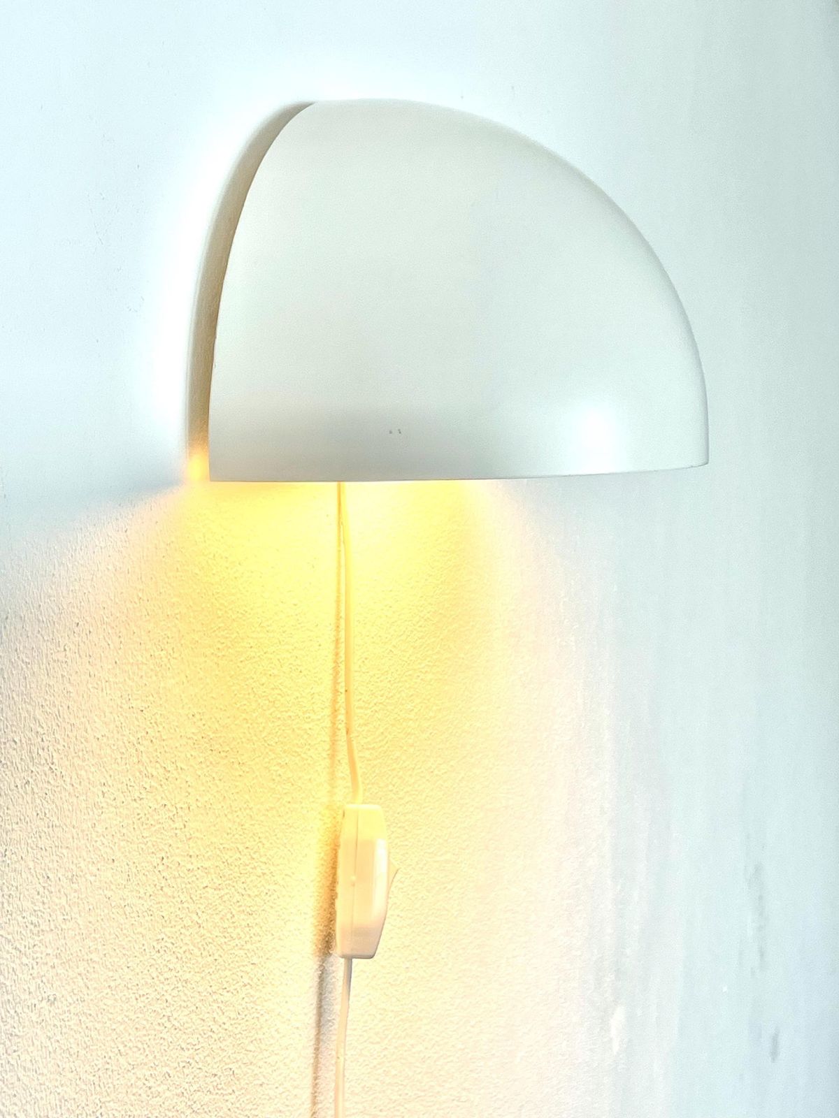 Postmodern Vintage Danish "Quarto" Three Wall Lamps In White   Design By Torsten Thorup And Claus Bonderup For Focus In The 1980s photo furniture