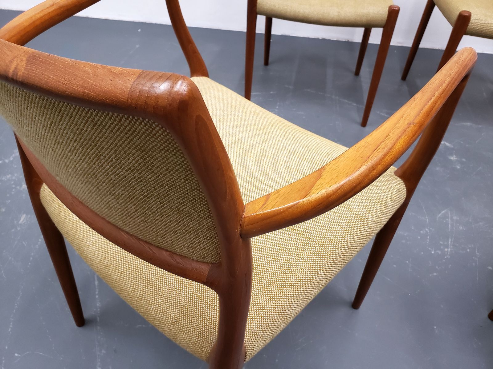 Set Of 4 Model 80 And 65 Dining Chairs By Niels Otto Møller photo for sale