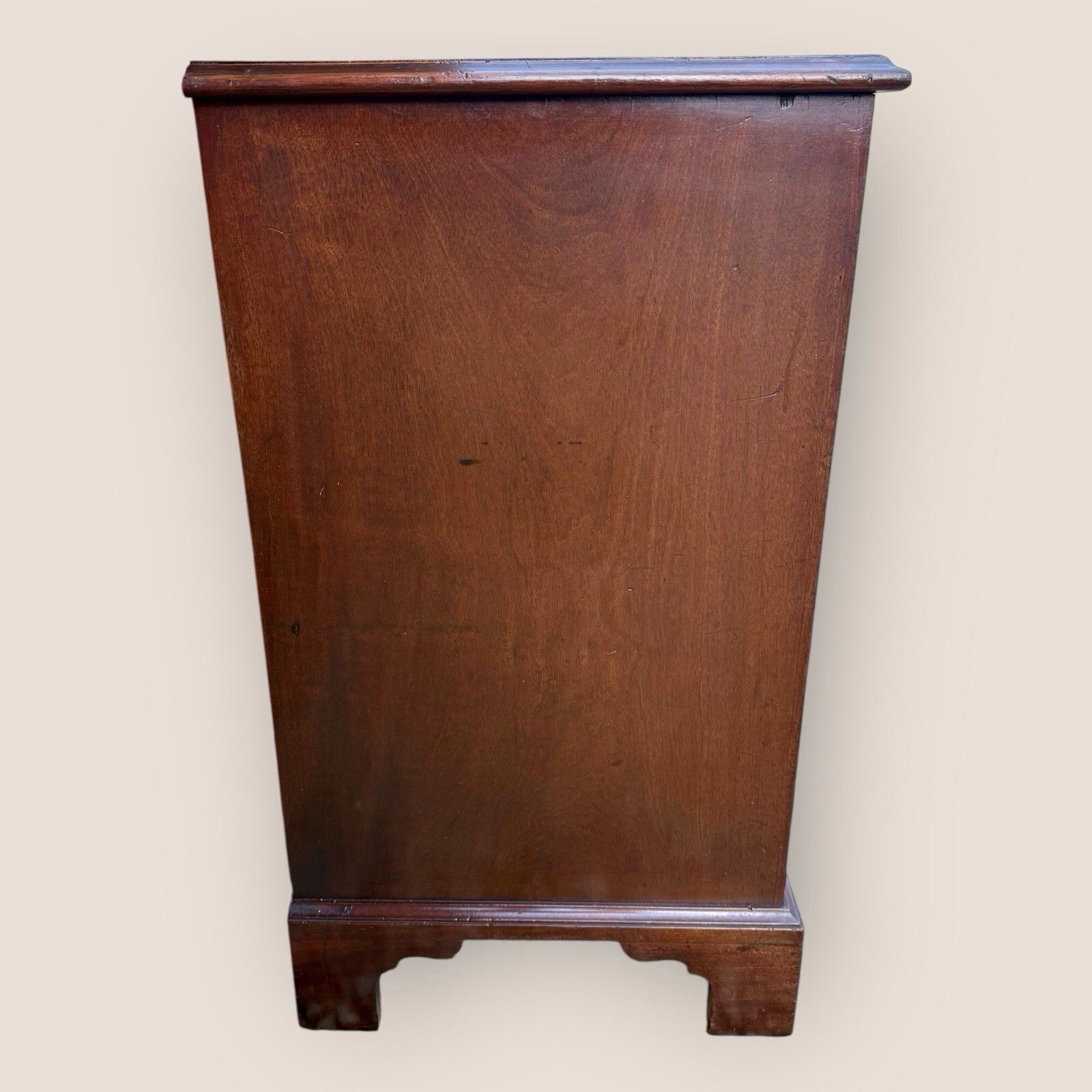 Small Antique Georgian Cuban Mahogany & Walnut Crossbanded Chest Of Drawers photo Furniture