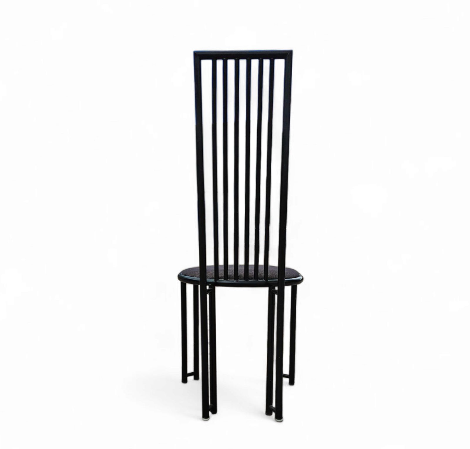 photo furniture 4 X Postmodern Chair / Metal Frame / 1980s