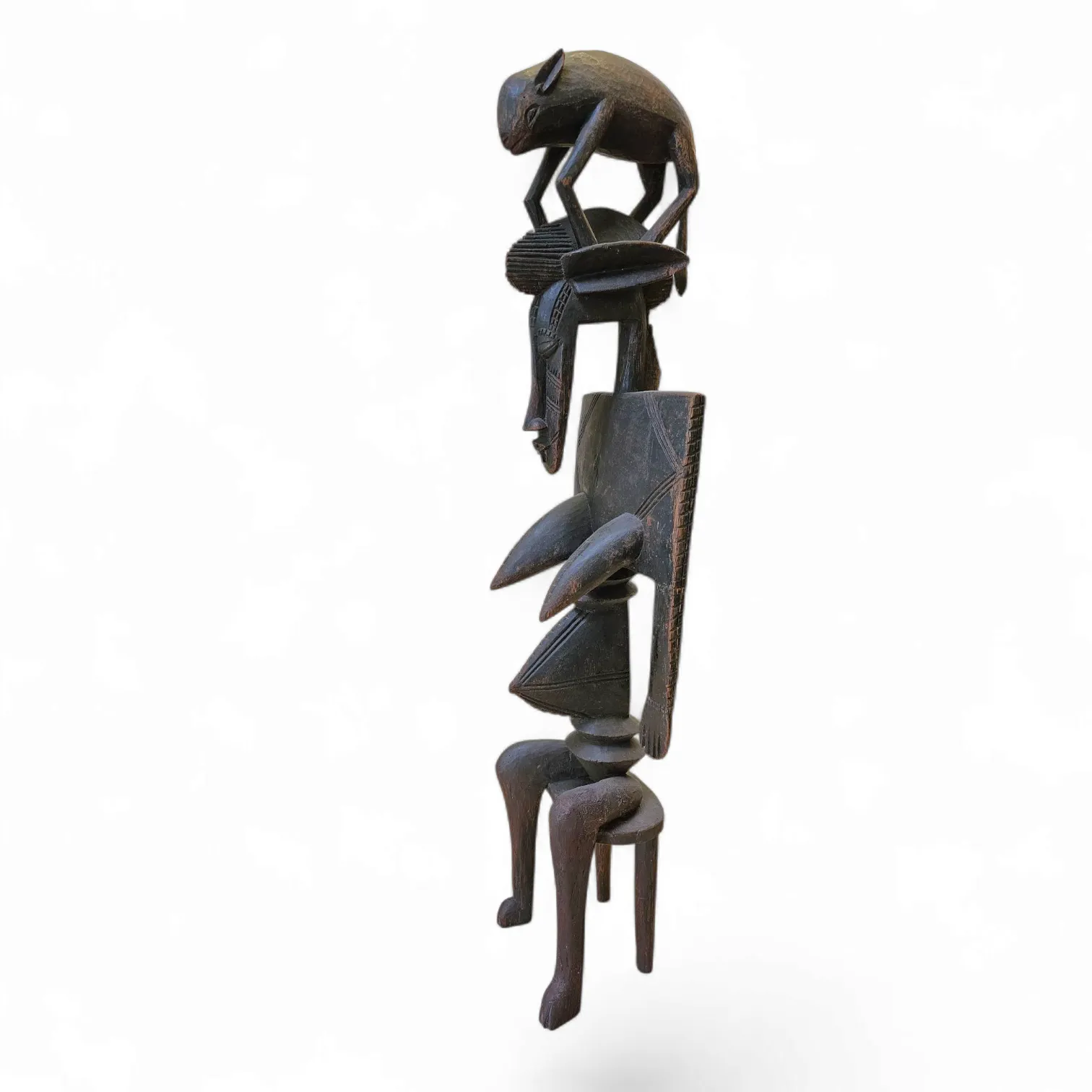 photo vinterior Wooden / Dogon / African Figure Sculpture / 1960s