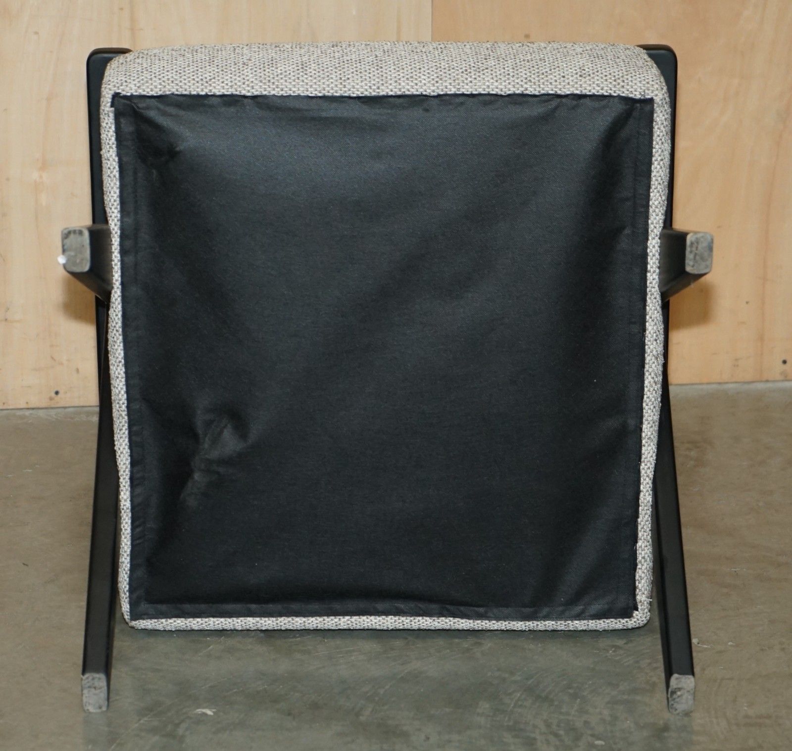 850.0 New Exdisplay Nordic Style Edgar Armchair With Beech Wood Frame & Oatmeal Fabric photo