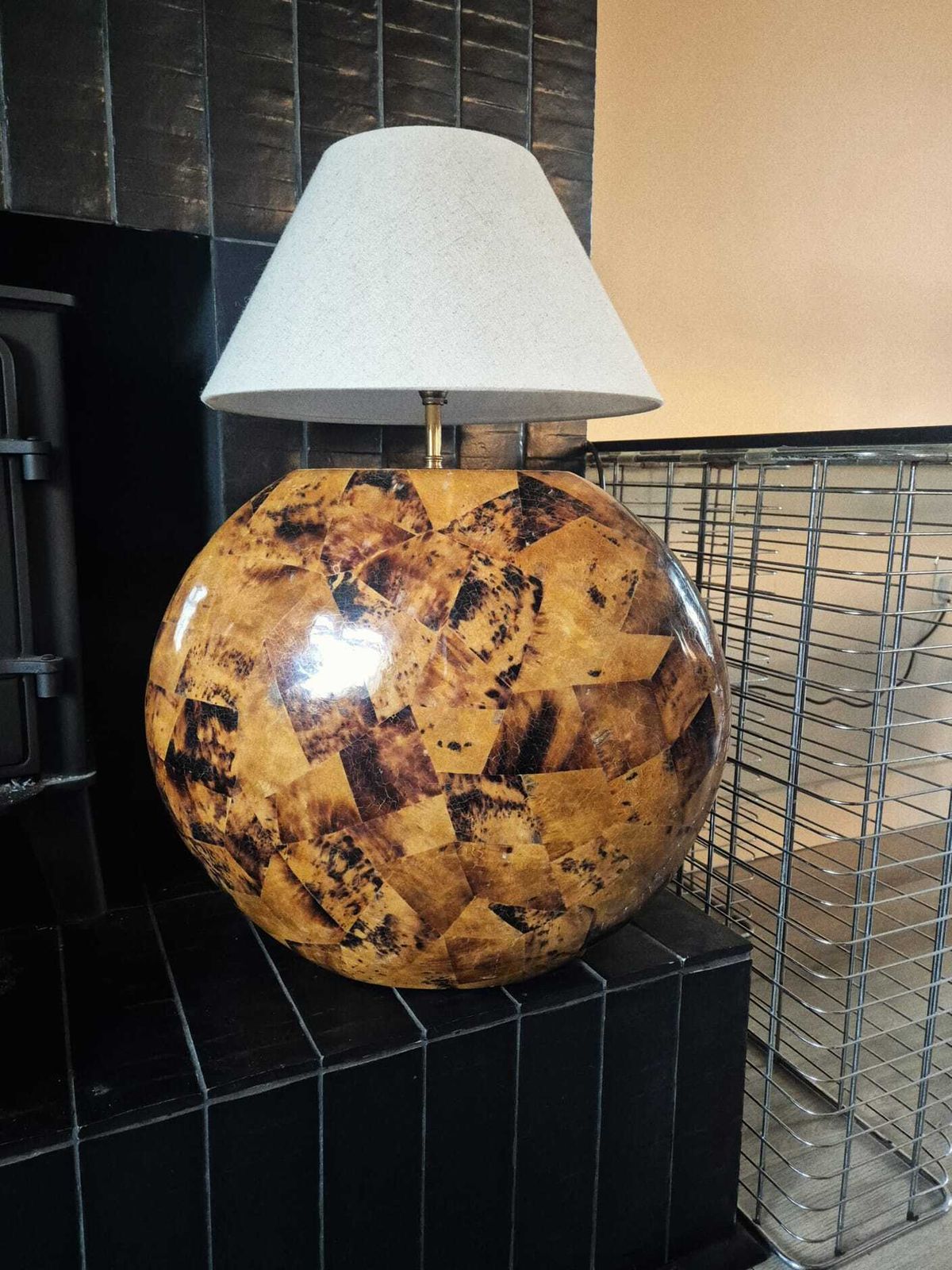 2 X Tobacco Leaf Lamps, 1970s, Vintage photo furniture