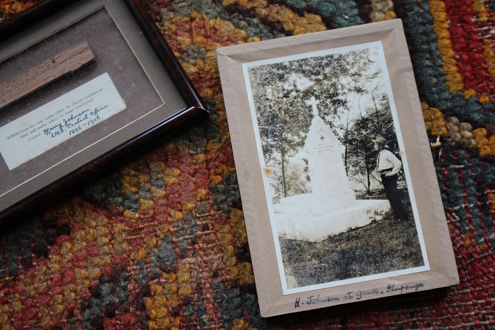 19th Century Mary & David Livingston Memorial Relic Heart Buried Beneath 1896 photo buy