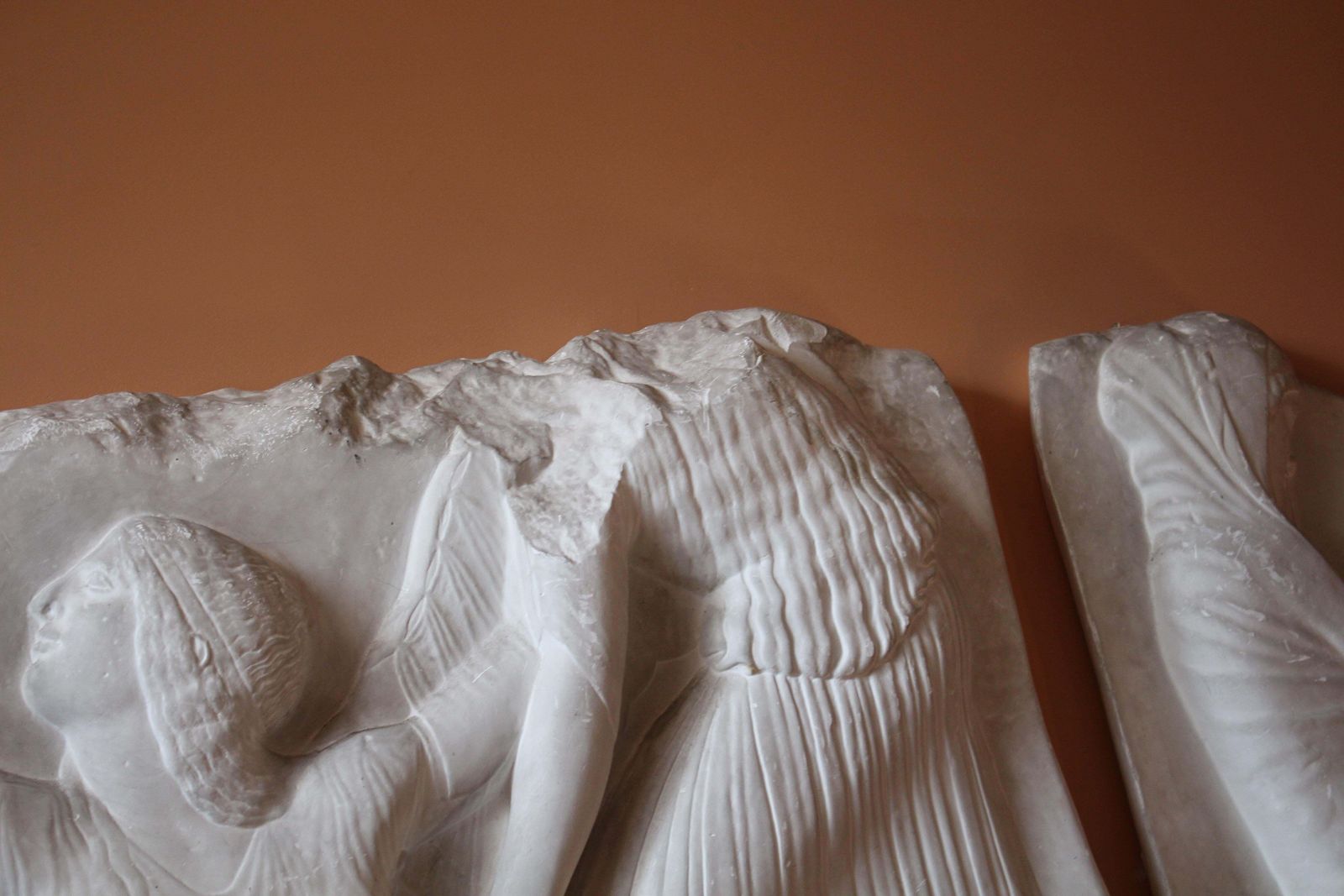 Early 20th C To Scale Plaster Cast Of The Ludovisi Throne Grand Tour E.P Warren photo vintage
