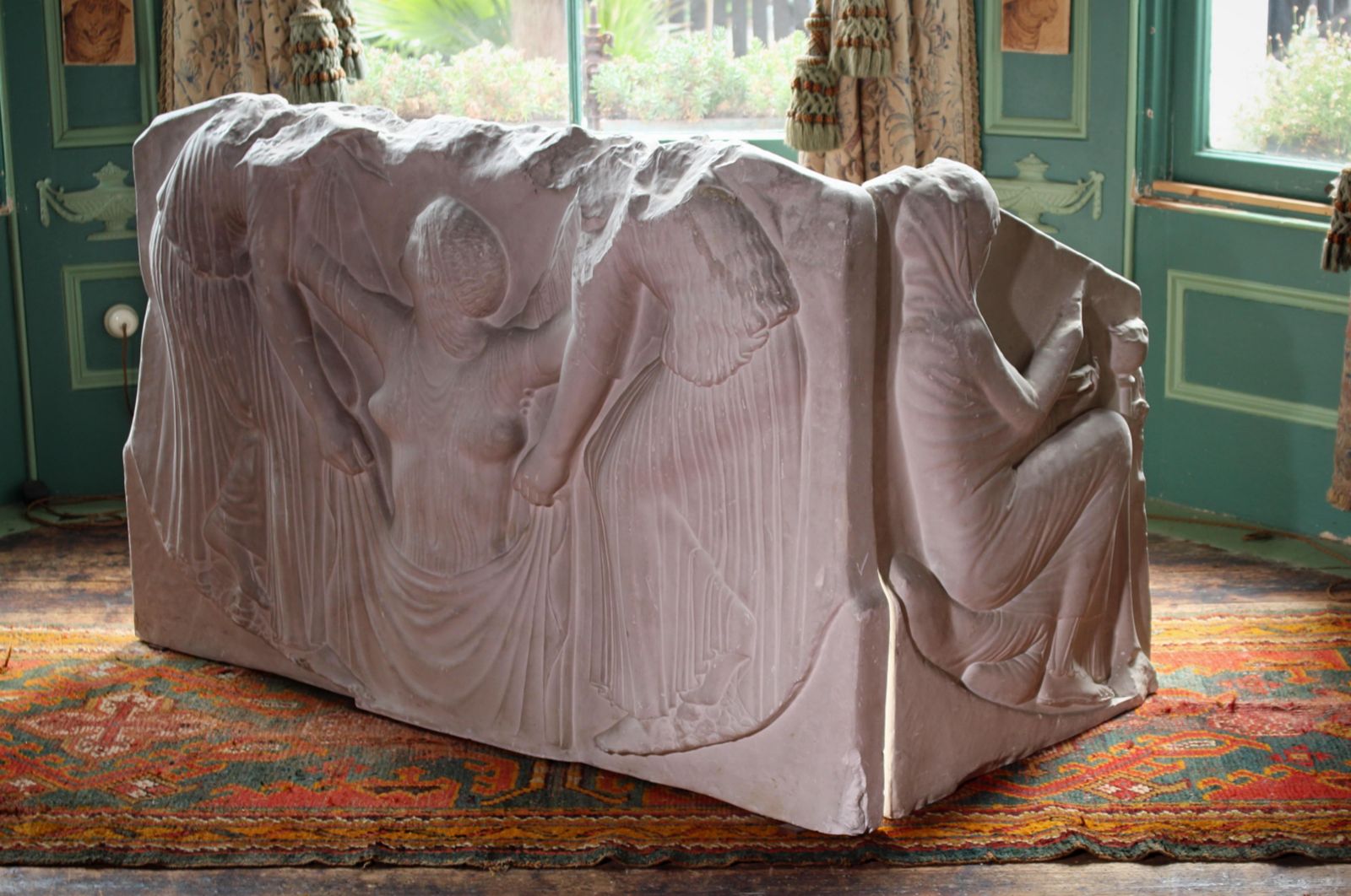 photo vinterior Early 20th C To Scale Plaster Cast Of The Ludovisi Throne Grand Tour E.P Warren