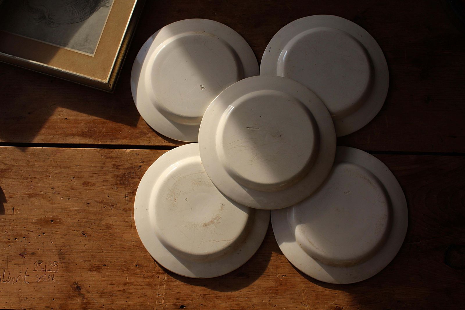 19th Century Collection Of Five French Rebus Riddle Puzzle Game Plates photo 709.0