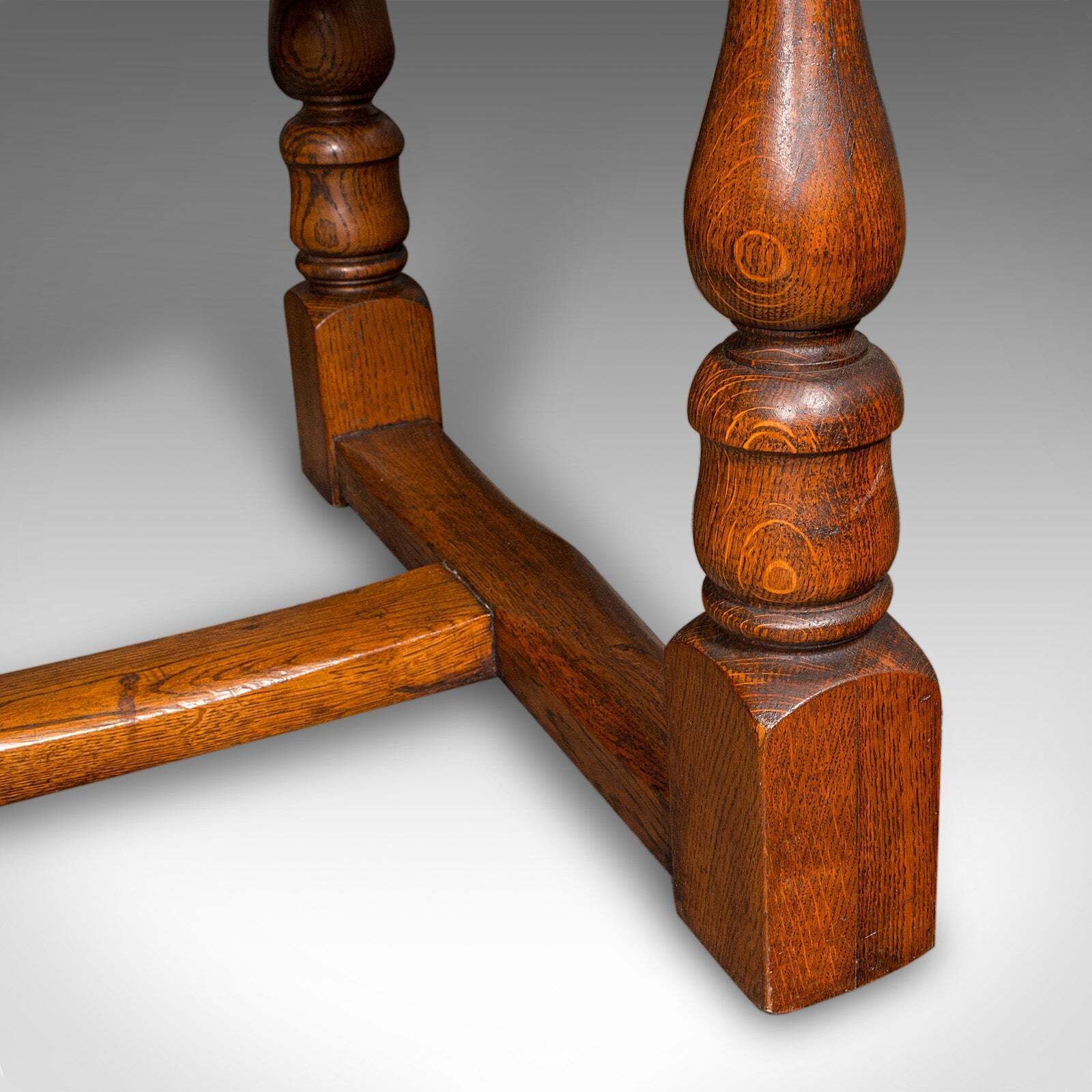 5055.0 6 Seat Antique Dining Table, English, Oak, Country Kitchen, Refectory, Edwardian photo