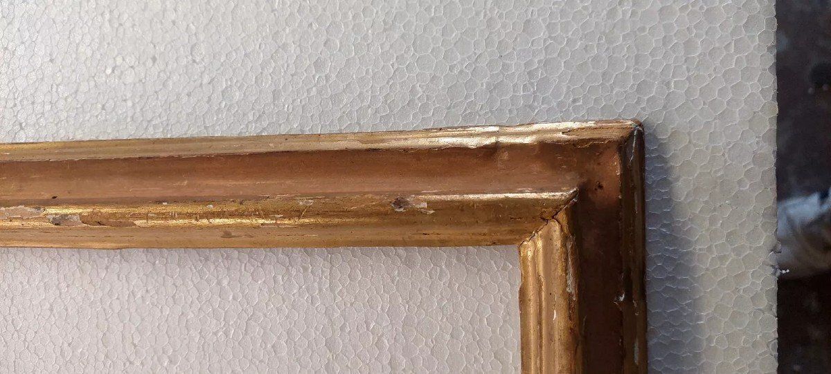 Antique Italian Gilded And Lacquered Frame From The 18th Century photo vinterior