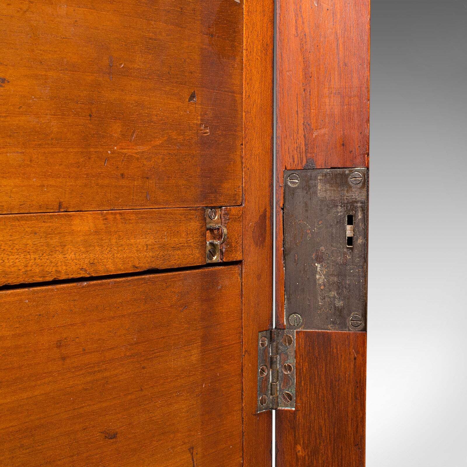 Furniture Antique Wellington Chest, English Walnut Specimen Collector's Drawers, Victorian photo
