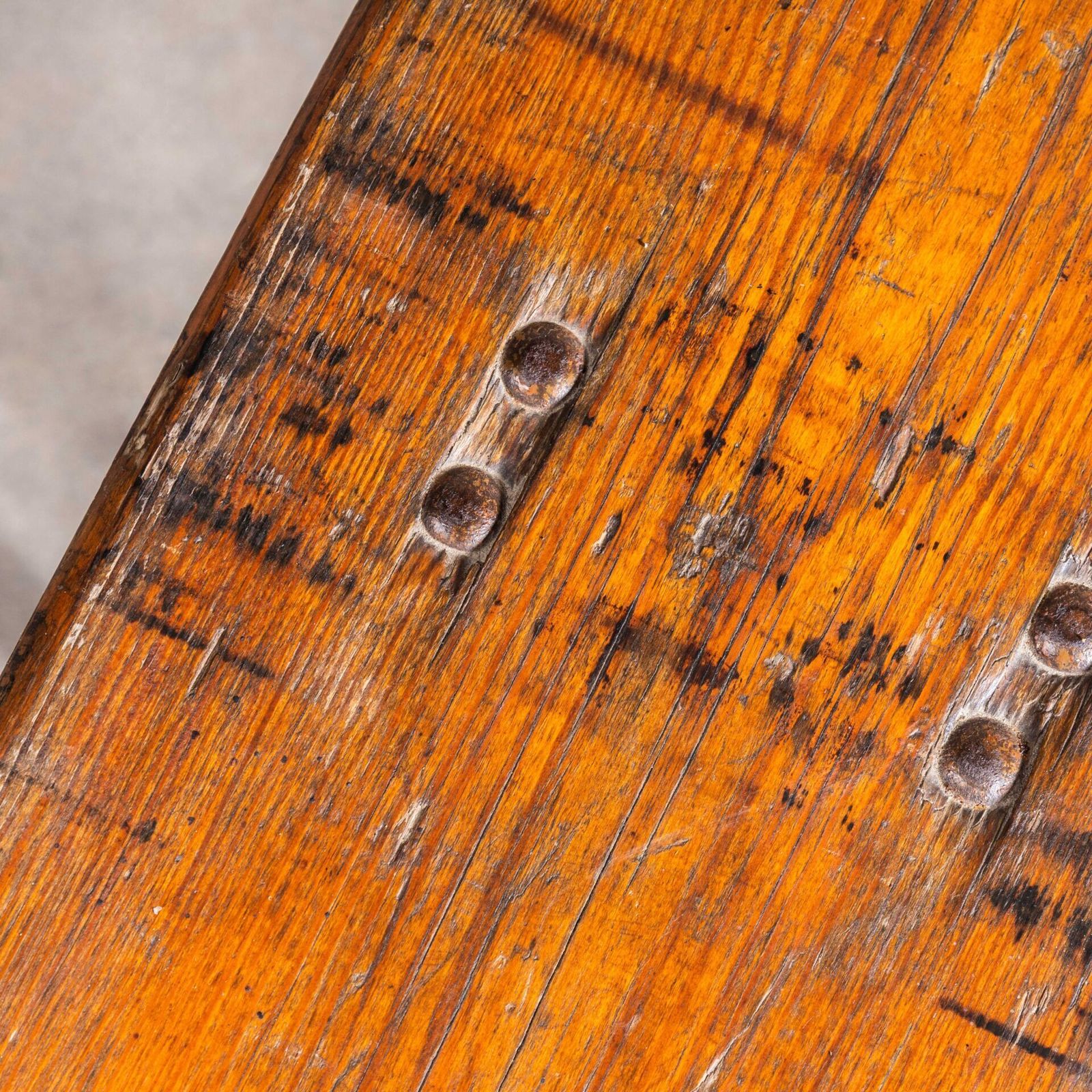 1950’s French Gymnasium Pitch Pine Benches photo 317.0