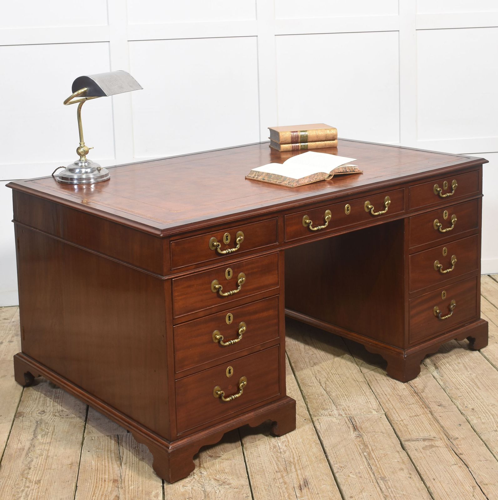 Mahogany Partners Desk photo furniture