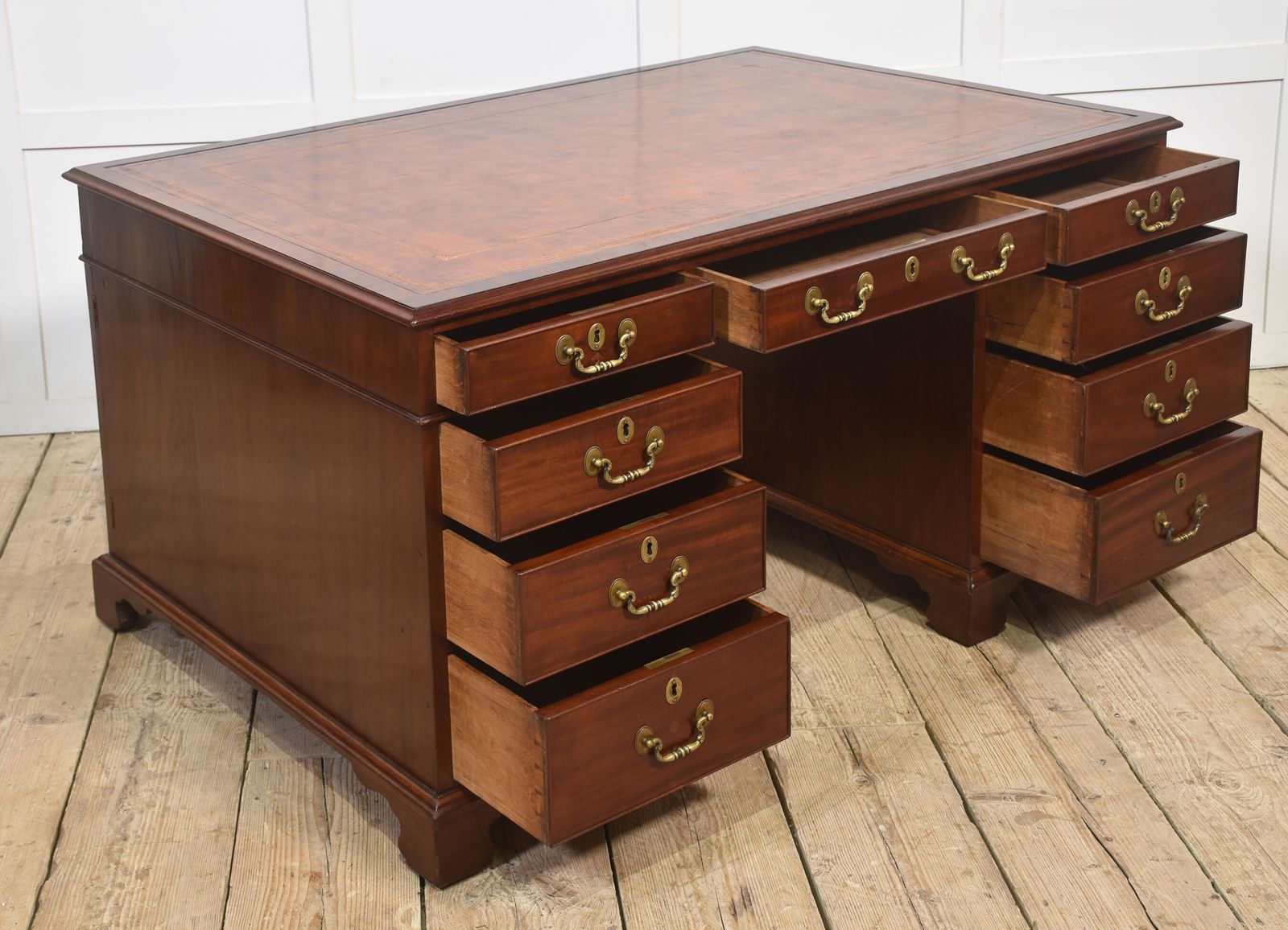 Furniture Mahogany Partners Desk photo