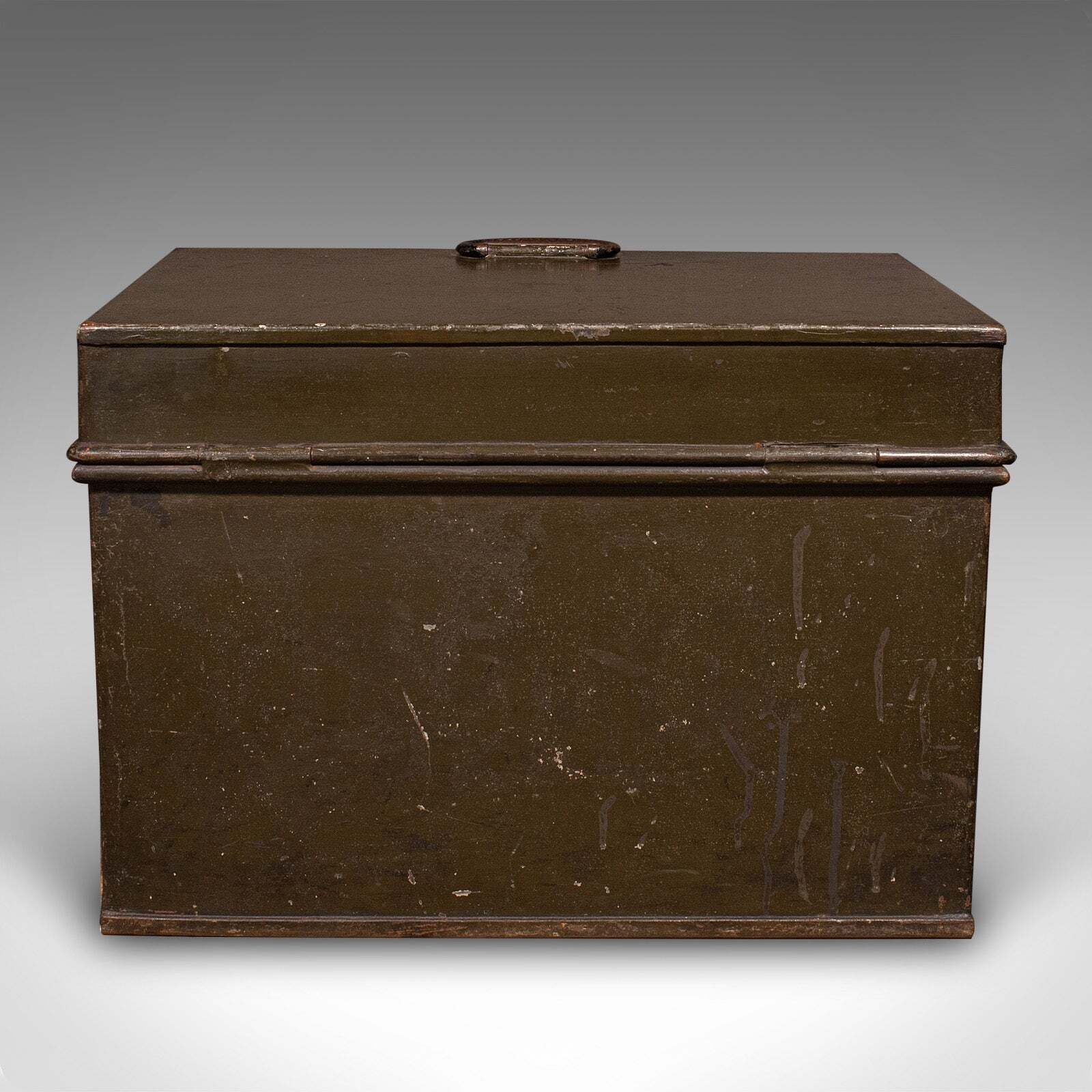 Antique Patent Safe, English Cast Iron Lock Box, Milners Of Liverpool, Victorian photo 1323.0