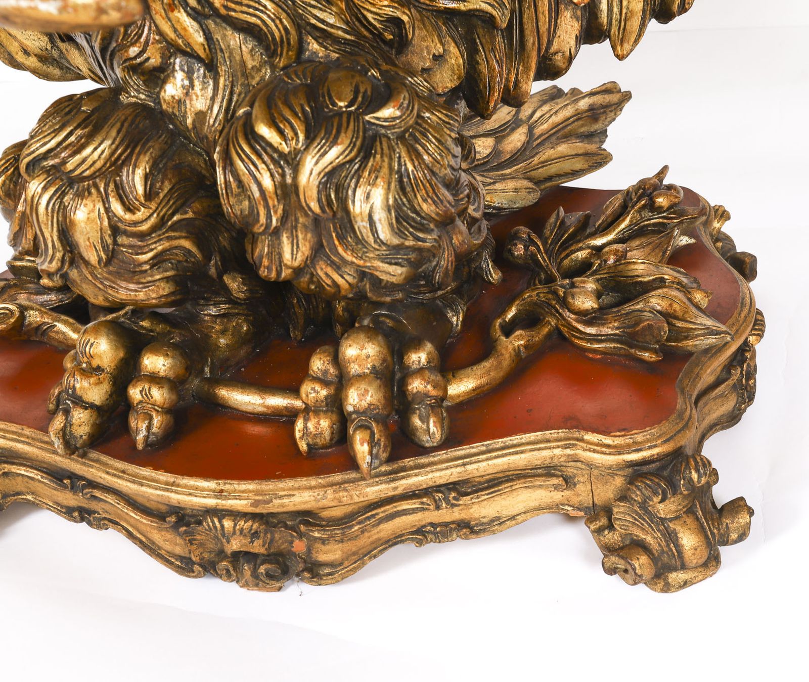 7500.0 Antique George II Revival Rouge Marble Topped Eagle Centre Table 20th C photo
