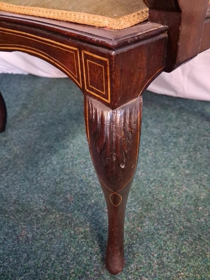 Victorian Elegant Chair With Intricate Carving photo 125.0