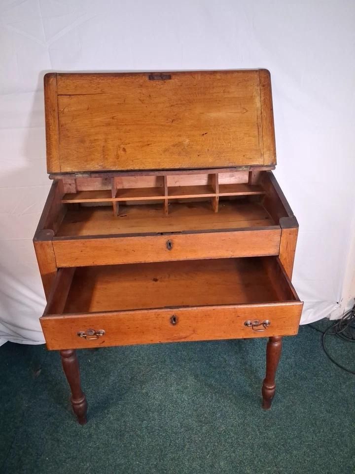 Victorian Clerks Desk Beautiful Condition With Lots Of Patina photo 595.0