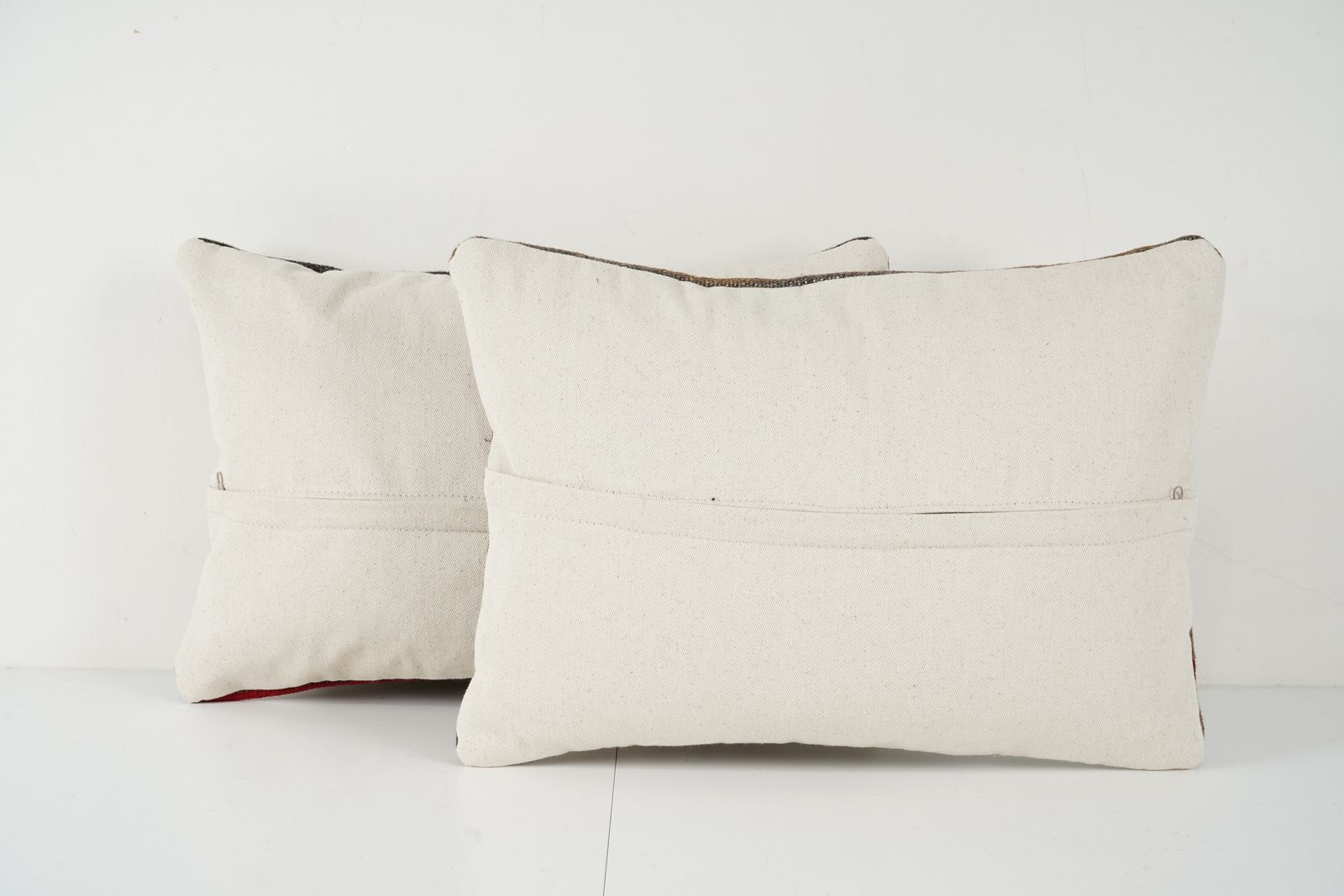 Turkish Kilim Pillow Set Of Two  Bohemian Wool Striped Rustic Pattern Decorative Cushion Cover photo furniture