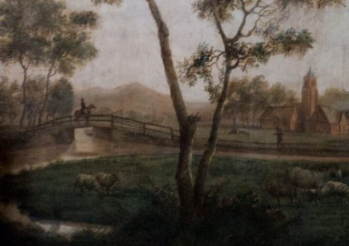 Large Oil Painting Canvas 2m X 1.5m Animated Landscape Charles Loui Verboeckhen photo buy