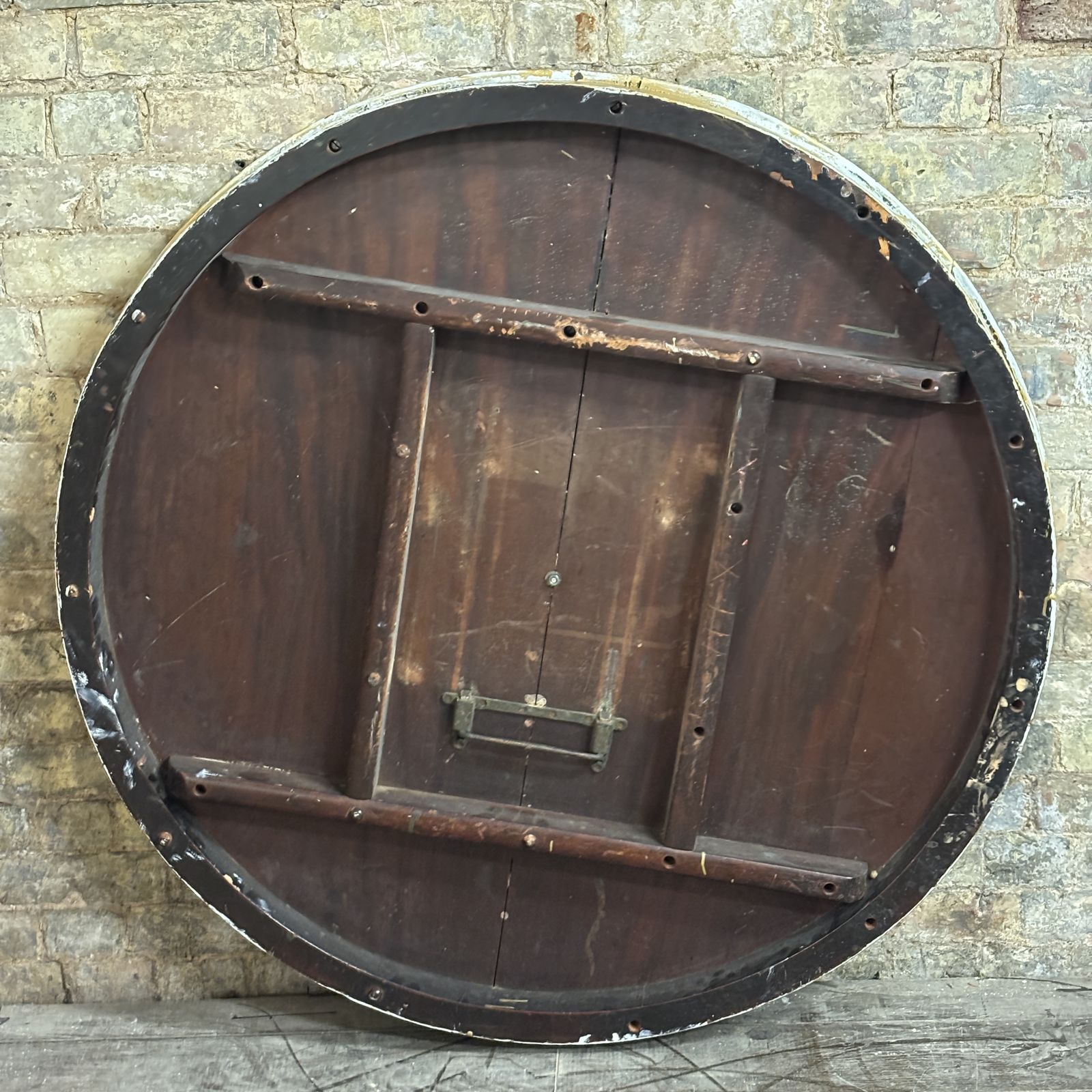 1920s Large Early 20th Century Painted Clock Face Display photo Home Decor