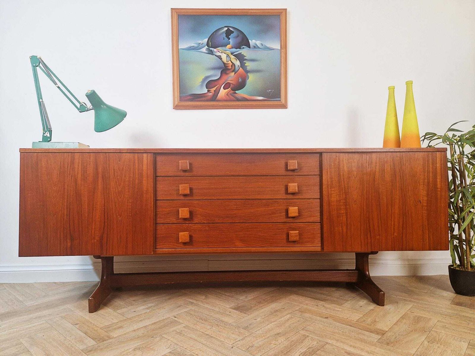 Vanson By Peter Hayward 1960s Mid Century Teak Danish Design Sideboard Buffet Credenza Bl339